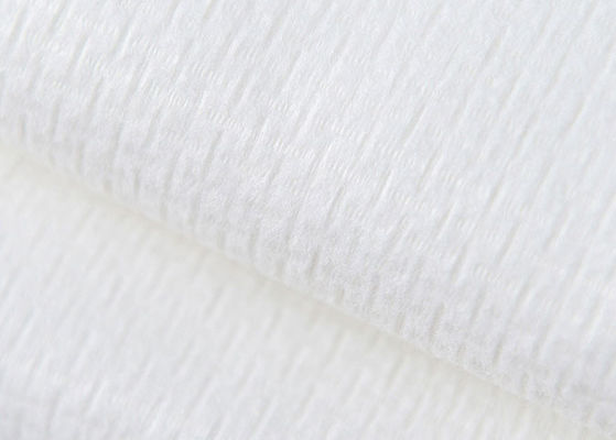 110g White EF Grain 100٪ فسكوزي متقاطع غير منسوج مناديل قطنية ، مناديل مبللة